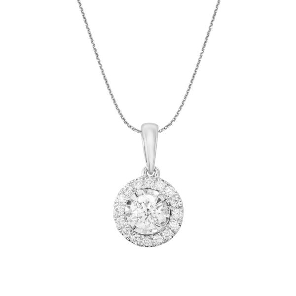Smw003 Mặt Dây Halo Tròn 1 Viên Kim Cương 18.400.000 Giảm 16% Còn 15.456.000